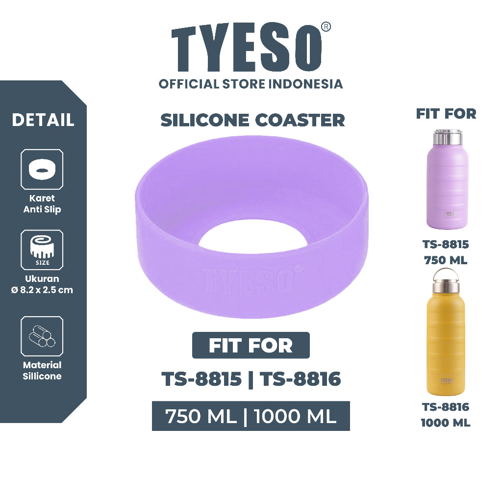 Tyeso Aksesroris Karet Anti Slip 750ml & 1000ml TS-8815/TS-8816 TS-8104 SIlicone Coaster Original Tyeso Resmi