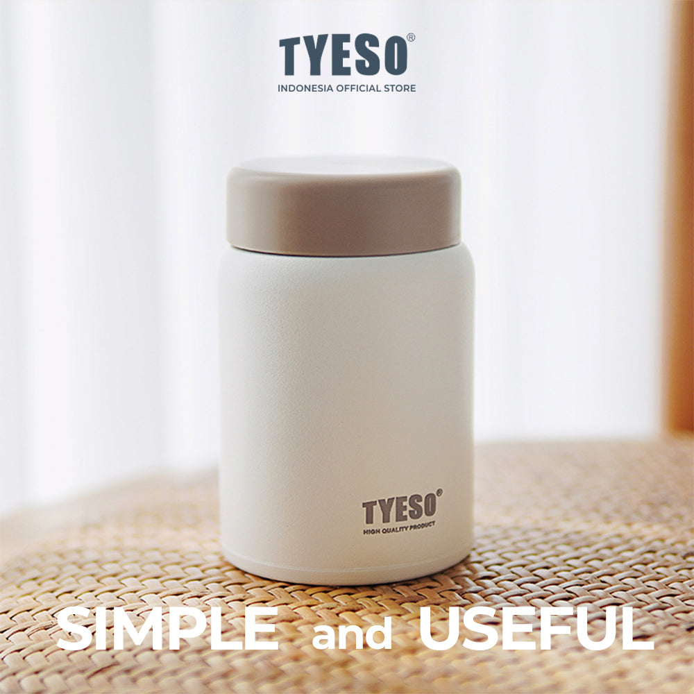Food Jar TYESO TS-8764 Stainless Steel 220ML-Wadah Tempat Penyimpanan Bekal Makanan Tahan Panas Dan Dingin