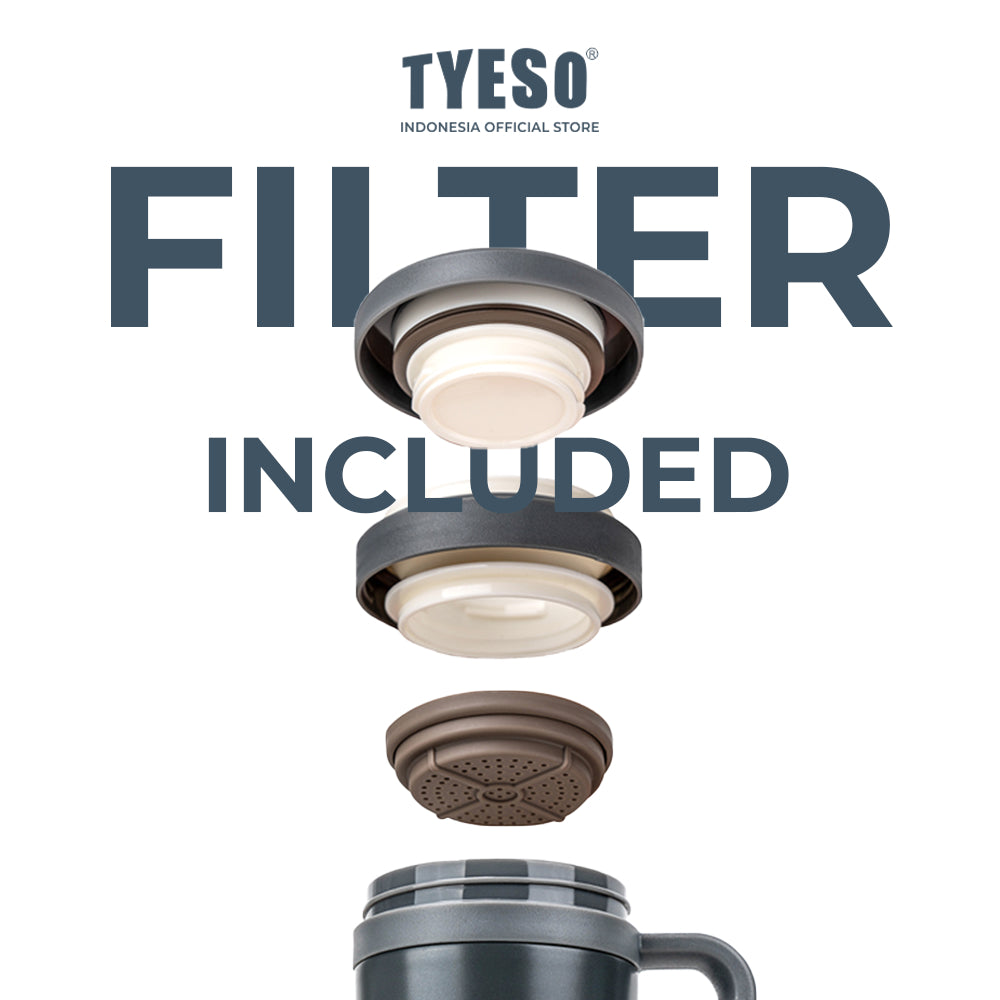 Tyeso Tumbler Portable Stainless Coffee cup 500 mL TS-8839 Thermos Cup Vacuum Insulated