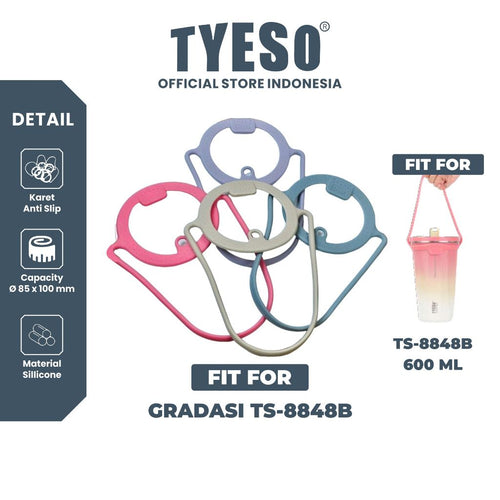 (HANYA TALI) Tyeso Tali Aksesoris TS-8101 untuk Tumbler TS-8848 Gradasi Silicone Handle Original Tyeso Resmi