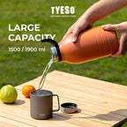 Tyeso Tumbler Sport 1900ml Botol Minum TS-8819 Stainless Kapasitas Besar Fit For Travel Olahraga Gym
