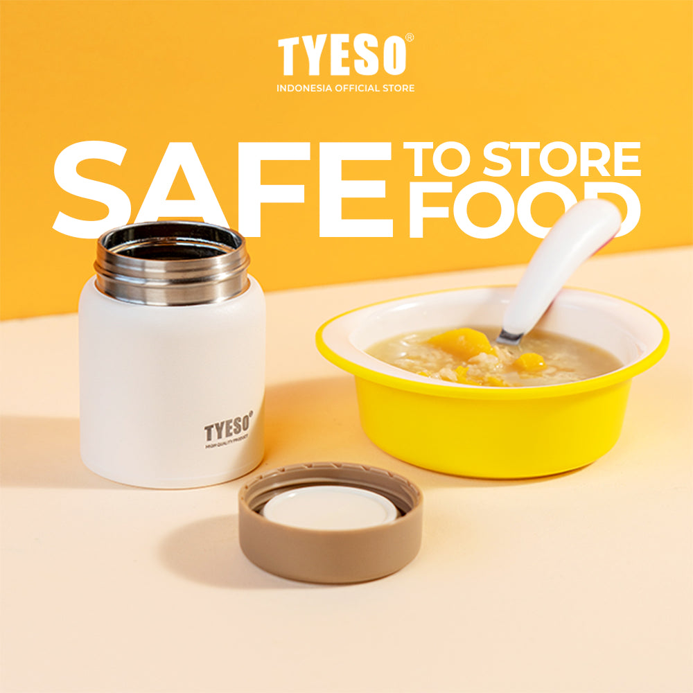 Food Jar TYESO TS-8764 Stainless Steel 220ML-Wadah Tempat Penyimpanan Bekal Makanan Tahan Panas Dan Dingin