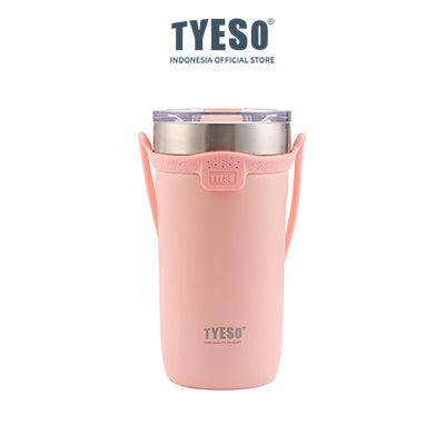 Tyeso Tumbler Botol Minum Sedotan 550ml TS-8766 Thermos Cup Vacuum Insulated Stainless Steel