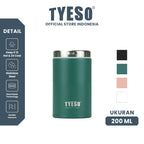 Tyeso Flat lid thermos cup TS-8738B 200ML Stainless Steel Double Vacuum Insulated