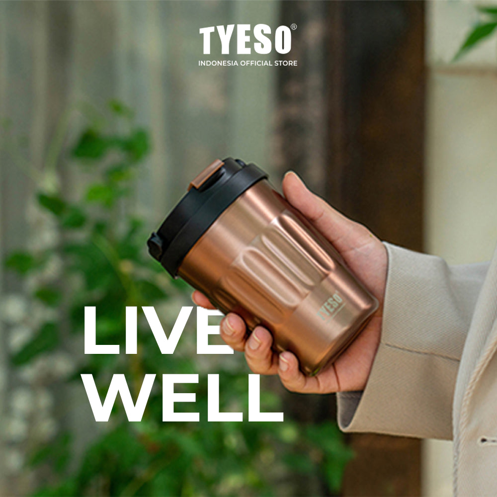 Tyeso Botol Minum Portable Shaker 400mL & 500ml Cup TS-8803/TS-8804 Vacuum Insulated