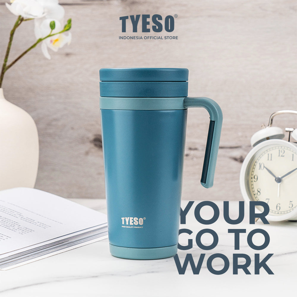 Tyeso Tumbler Portable Stainless Coffee cup 500 mL TS-8839 Thermos Cup Vacuum Insulated