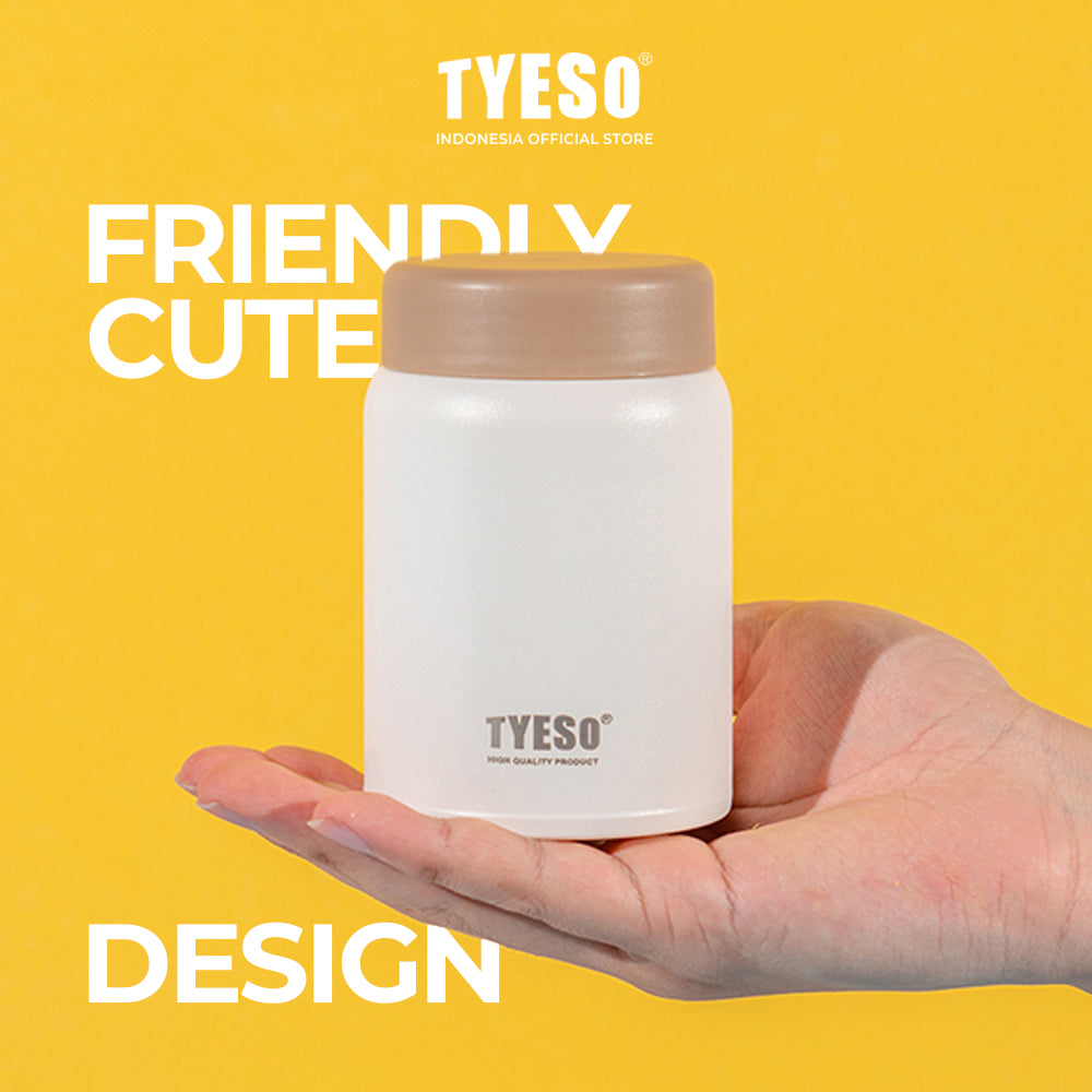 Food Jar TYESO TS-8764 Stainless Steel 220ML-Wadah Tempat Penyimpanan Bekal Makanan Tahan Panas Dan Dingin