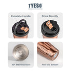 Tyeso Botol Minum Portable Shaker 400mL & 500ml Cup TS-8803/TS-8804 Vacuum Insulated