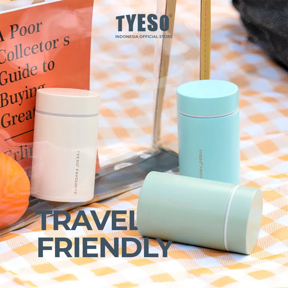 Food Jar TYESO TS-8762A Stainless Steel 200ML-Wadah Tempat Penyimpanan Bekal Makanan Tahan Panas Dan Dingin