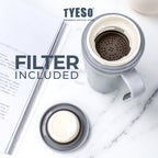 Tyeso Tumbler Portable Stainless Coffee cup 500 mL TS-8839 Thermos Cup Vacuum Insulated