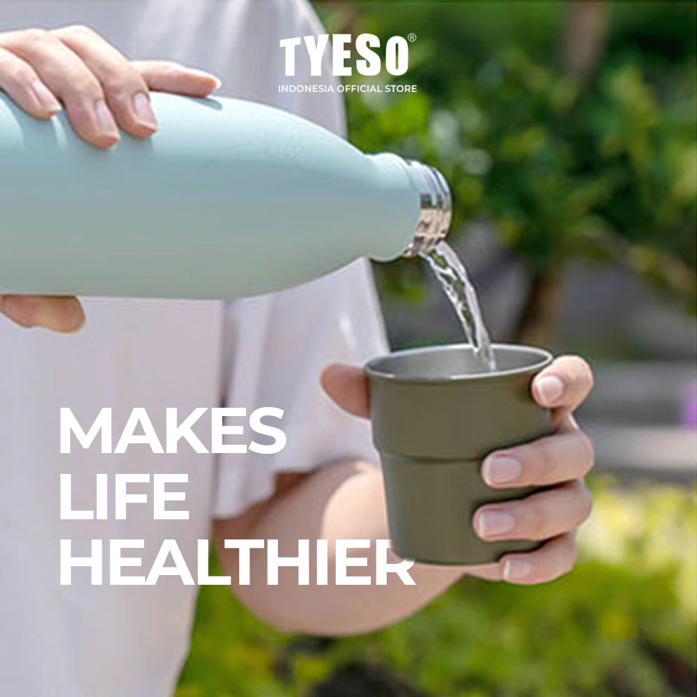 Tyeso Tumbler Botol Minum Portable Stainless 1000mL TS-8843 Thermos Vacuum Insulated Sports Bottle