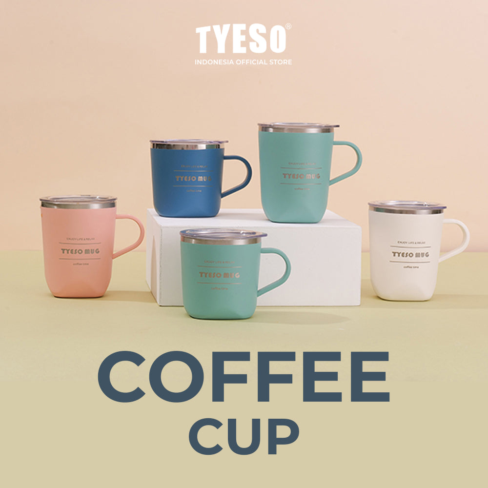Tyeso Gelas Mug Stainless 300ml TS-8718 Coffee Cup Vacuum Insulated