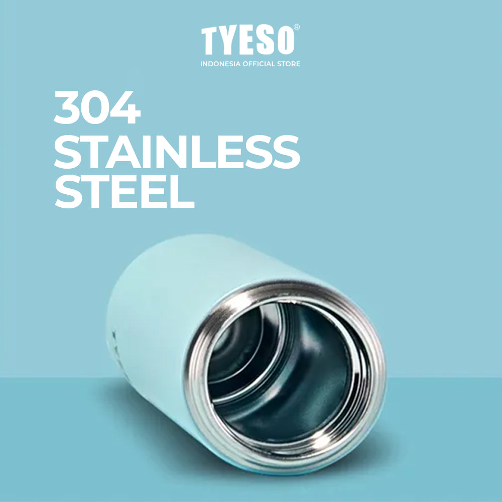 Tyeso Flat lid thermos cup TS-8738B 200ML Stainless Steel Double Vacuum Insulated
