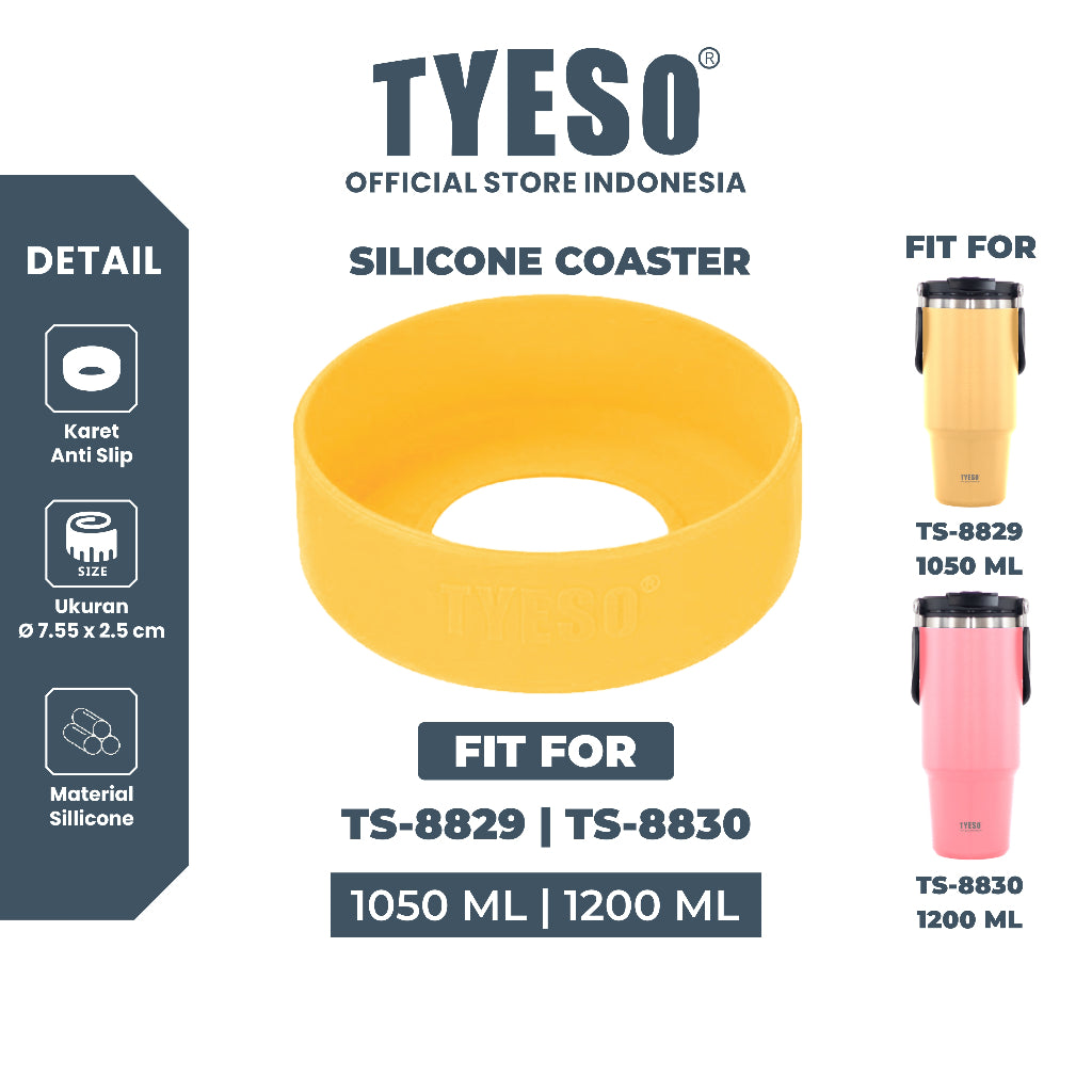 Tyeso Karet Anti Slip 1050ml/1200ml TS-8103 Tumbler Coffee Mug TS-8830/TS-8829 SIlicone Coaster