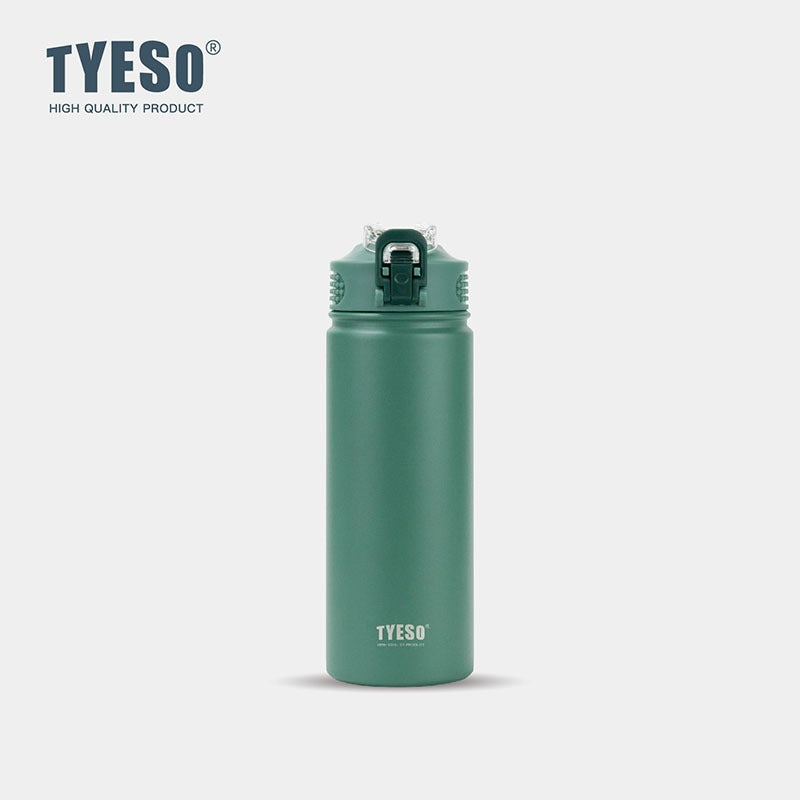 Tyeso Tumbler Botol Minum 600ml TS-8770C Stainless Steel Anti Tumpah Double Vacuum Insulated Sports