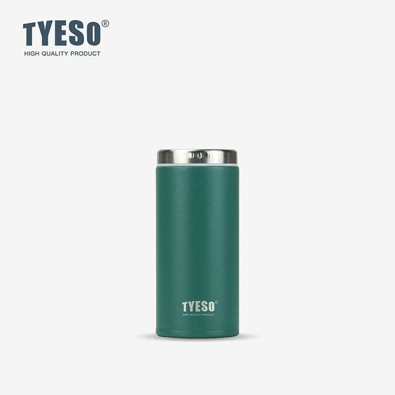 Tyeso Flat lid thermos cup TS-8738B 200ML Stainless Steel Double Vacuum Insulated