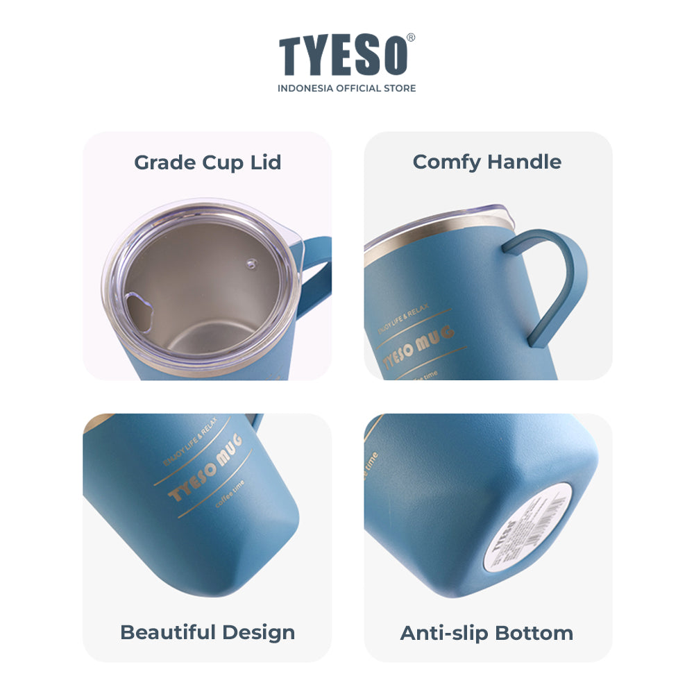 Tyeso Gelas Mug Stainless 300ml TS-8718 Coffee Cup Vacuum Insulated