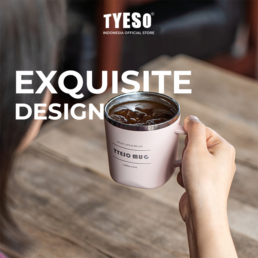 Tyeso Gelas Mug Stainless 300ml TS-8718 Coffee Cup Vacuum Insulated