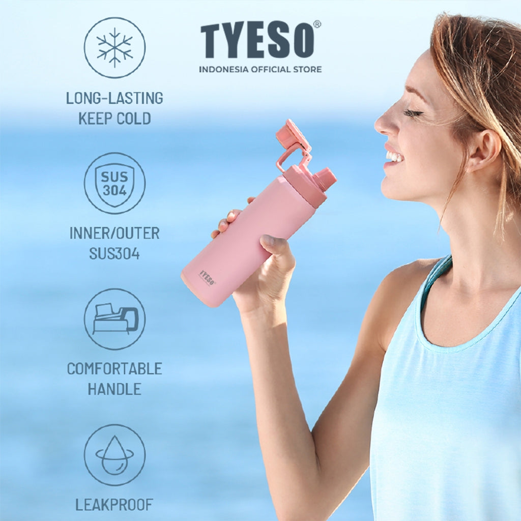 [ NEW PRODUCT ] Tyeso Tumbler Sport Portable 1200 ML TS-01011 Doff Vacuum Insulated With Handdle BPA FREE 40 Oz