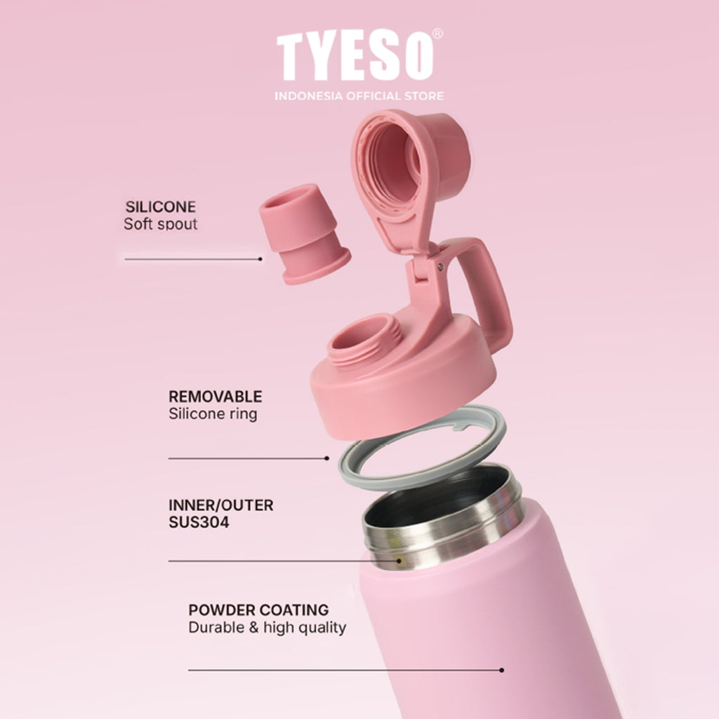 [ NEW PRODUCT ] Tyeso Tumbler Sport Portable 1200 ML TS-01011 Doff Vacuum Insulated With Handdle BPA FREE 40 Oz