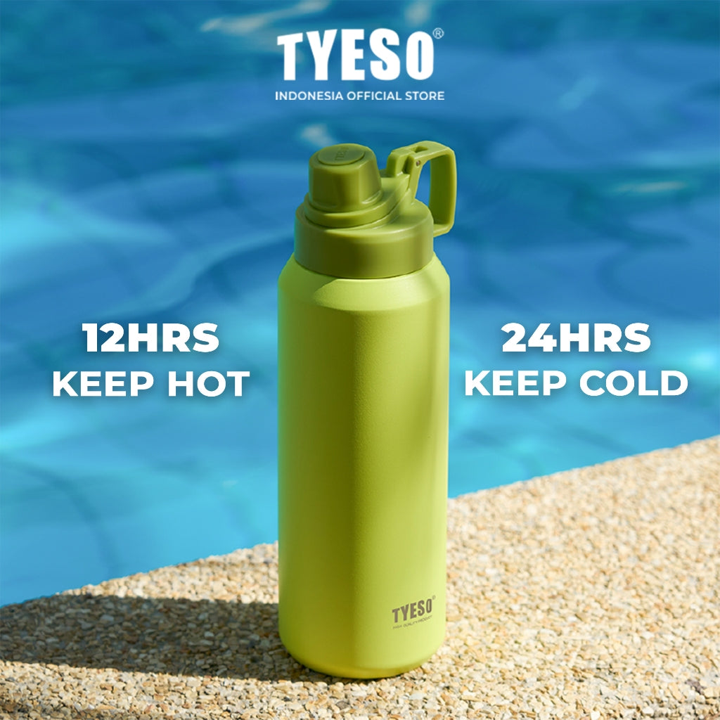 [ NEW PRODUCT ] Tyeso Tumbler Sport Portable 1200 ML TS-01011 Doff Vacuum Insulated With Handdle BPA FREE 40 Oz