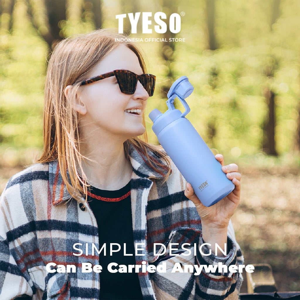 [ NEW PRODUCT ] Tyeso Tumbler Sport  Portable 750 ML TS-01009 Doff  Vacuum Insulated With Handdle BPA FREE 25 Oz