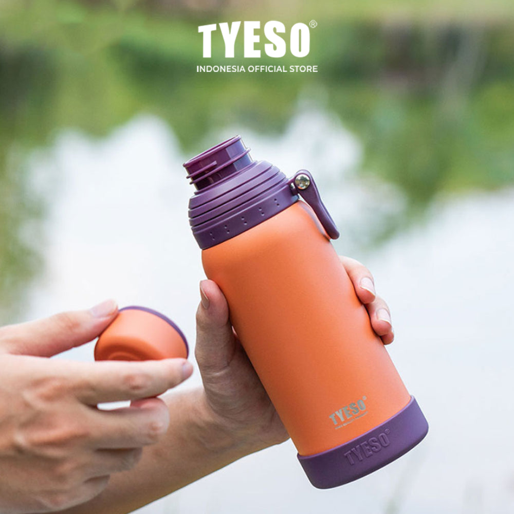 Tyeso Tumbler Termos 2 in 1 TS-8849 532/600ml Thermos Cup Vacuum Insulated Free Anti Slip