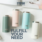 Tyeso  300 ML Flat lid thermos cup  Stainless Steel TS-8751B Double Vacuum Insulated