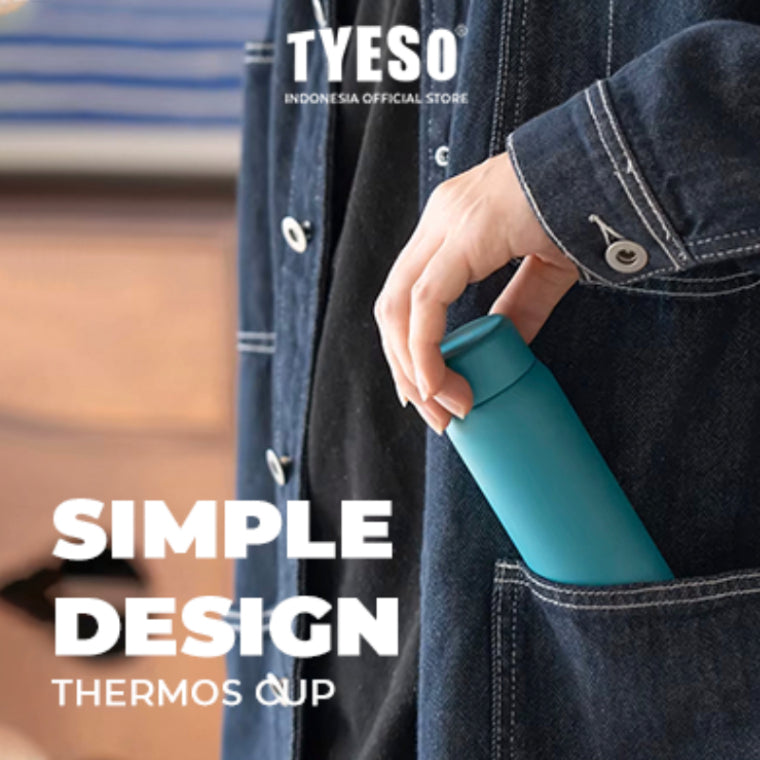 TYESO Tumbler Mini 200 ML TS-8716 Coffee Cup Vacuum Insulated Botol Minum Mug Kecil Lucu