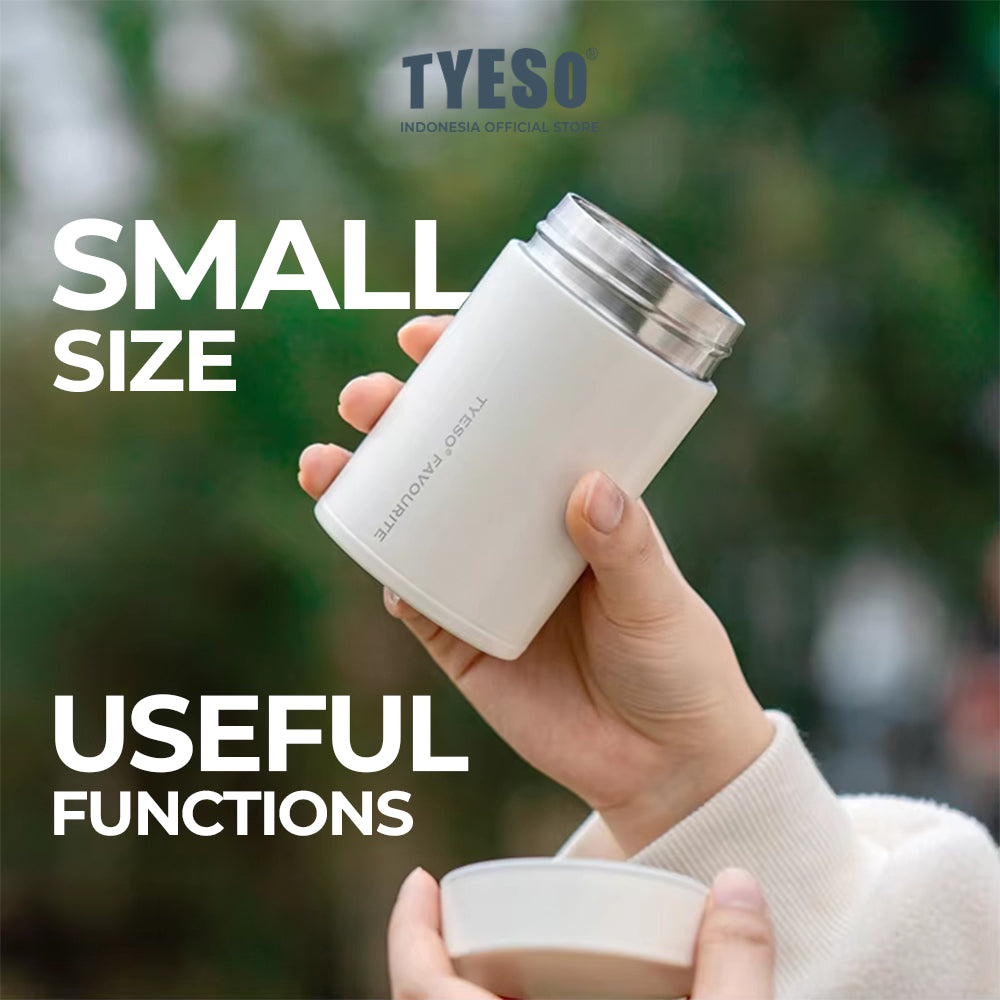 Food Jar TYESO 260ML  TS-8763A Stainless Steel -Wadah Tempat Penyimpanan Bekal Makanan Tahan Panas Dan Dingin