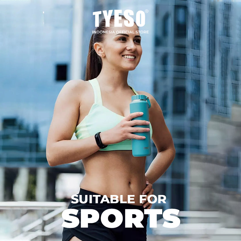 Tyeso Tumbler 710mL Botol Minum Sports TS-8756C  Portable Mug Vacuum Insulated Stainless Steel
