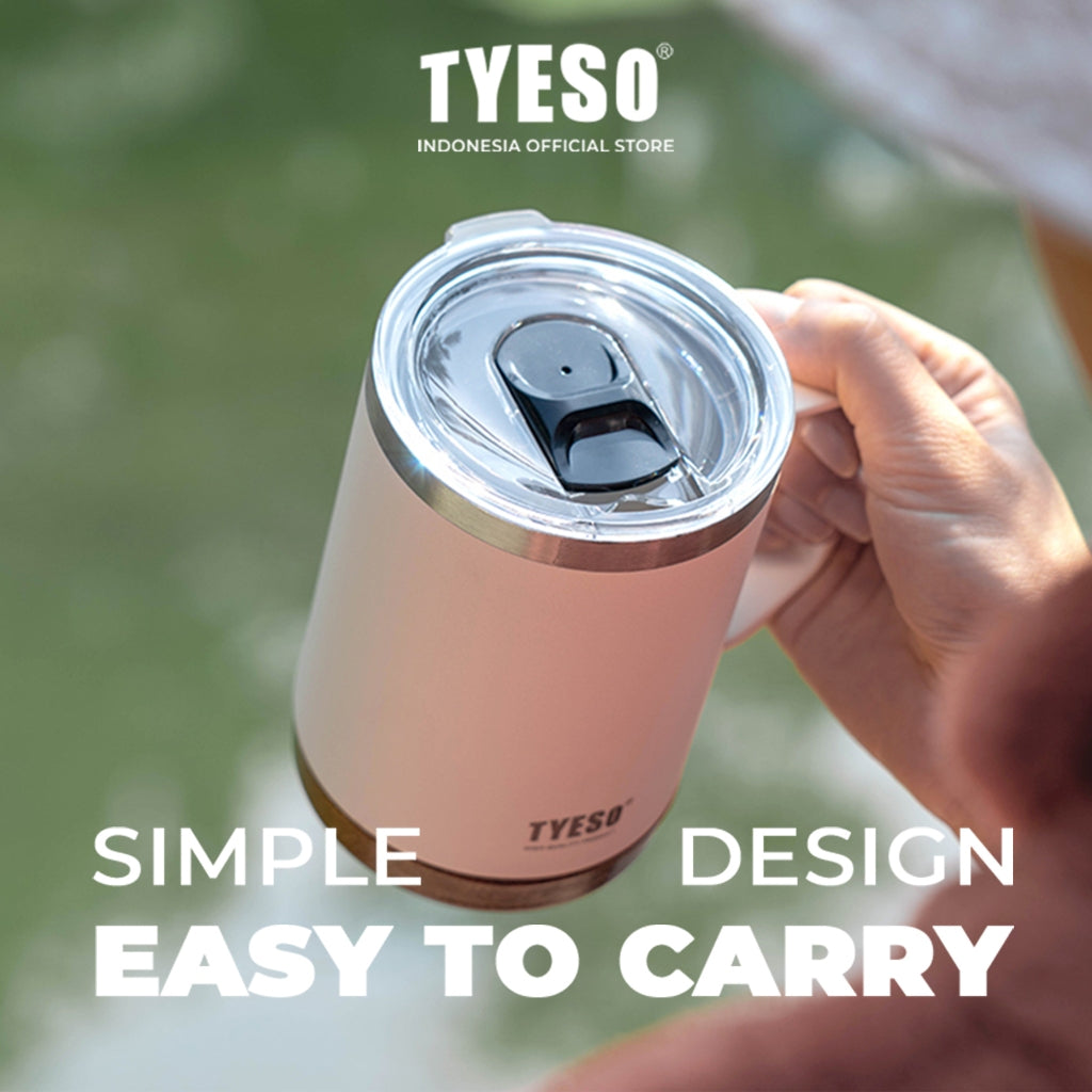 Tyeso Tumbler Gelas Mug 530ml TS-8836 Stainless Vacuum Insulated Anti Slip Tahan Panas Dingin