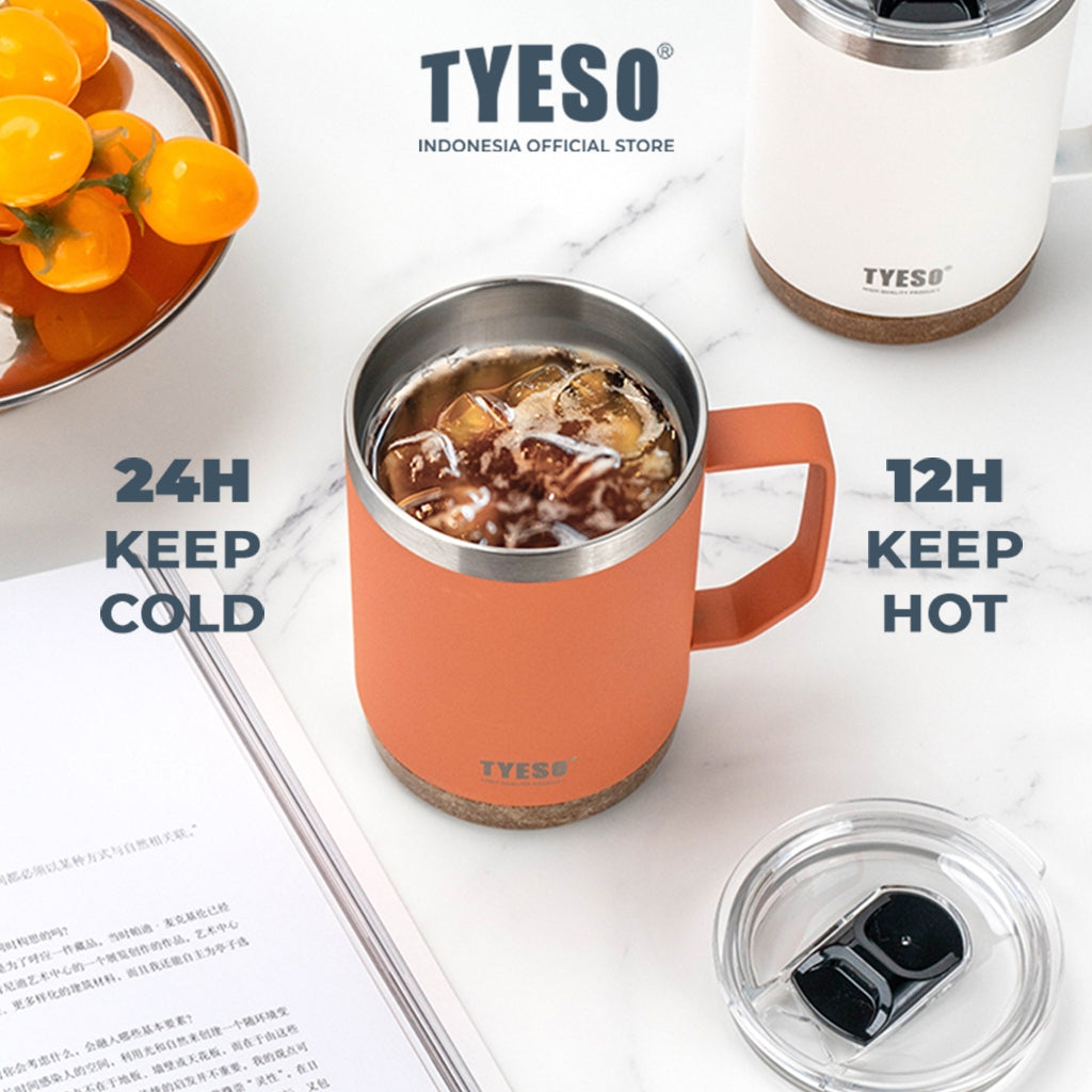 Tyeso Tumbler Gelas Mug 530ml TS-8836 Stainless Vacuum Insulated Anti Slip Tahan Panas Dingin