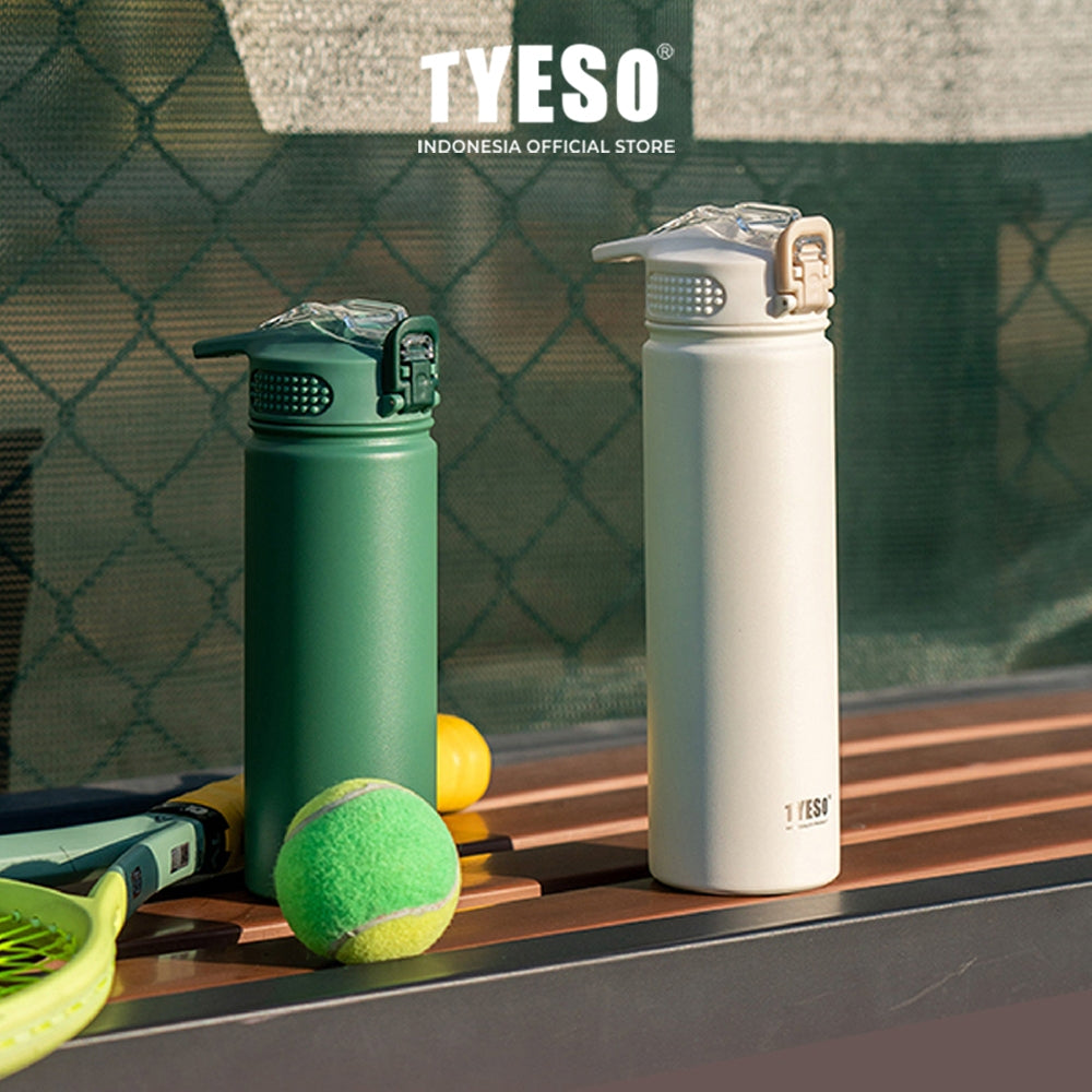 Tyeso Tumbler Botol Minum 600ml TS-8770C Stainless Steel Anti Tumpah Double Vacuum Insulated Sports