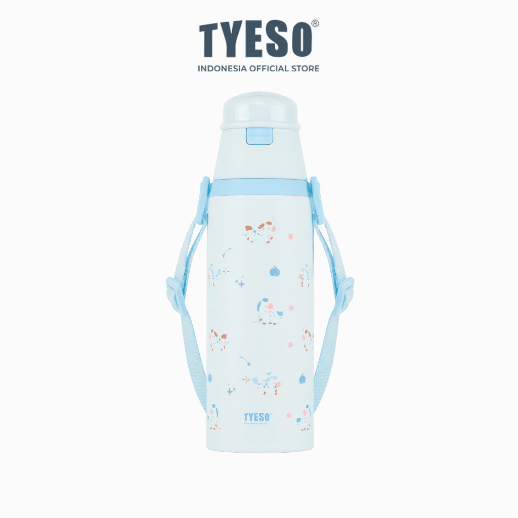 Tyeso TS-01-02804 Wonderland Vacum Insulated Kidz Bottle 470ml Stainless Steel BPA FREE 16 Oz