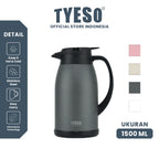 Tyeso TS-0102502 Haven home Vacuum Insulated Pot 1500ml Stainless Steel BPA FREE 51 Oz