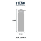TYESO Botol Minum Wander 750ml 25oz TS -8771C Wildwood Petals - Stainless Steel 304 Double Wall Vacuum Leakproof BPA Free