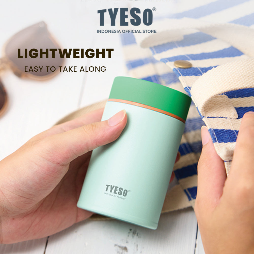 [SUS 316] Tyeso Food Jar Termos Nasi Sup Bubur Mini 200ML TS-01038 Bekal Makan Tahan Panas Dingin 12 Jam BPA Free