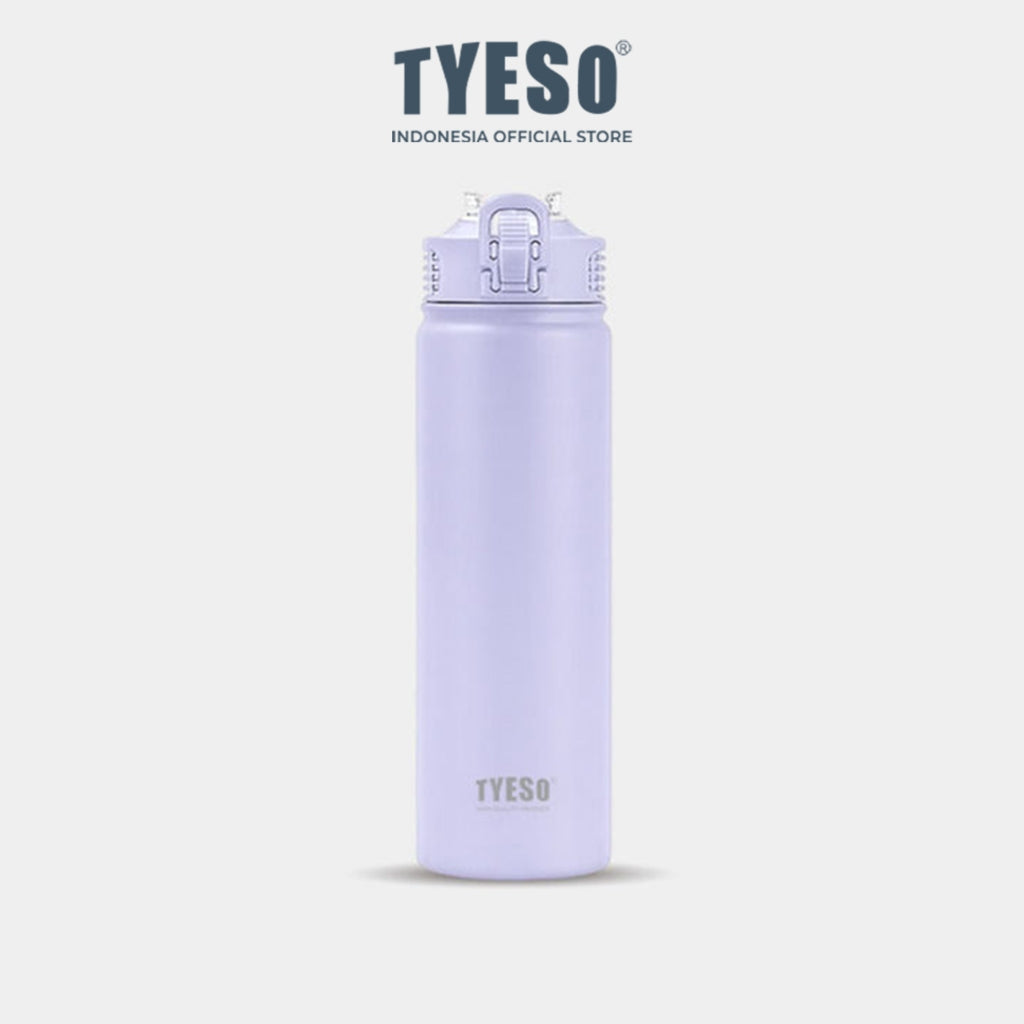 Tyeso Tumbler Botol Minum 600ml TS-01060 Stainless Steel Anti Tumpah Double Vacuum Insulated Sports
