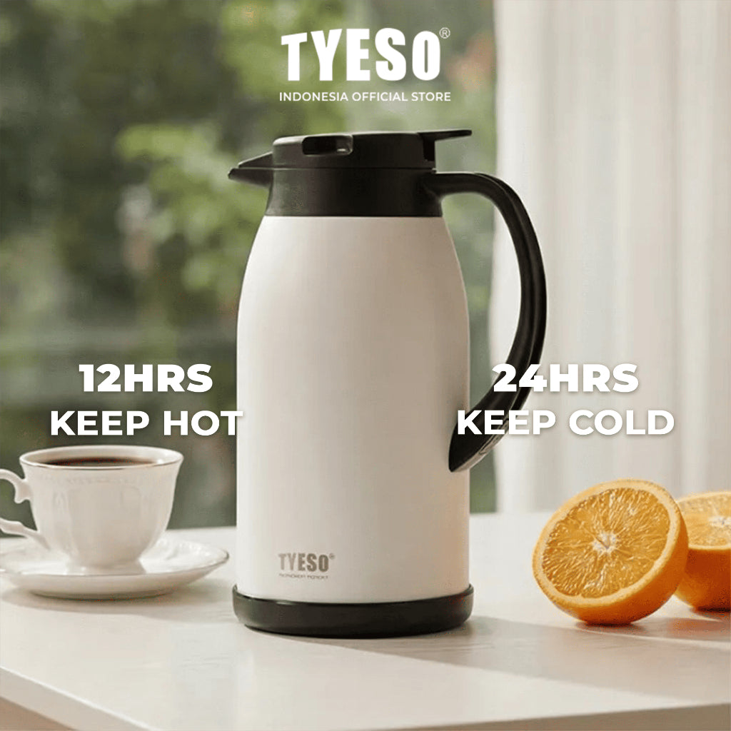 Tyeso TS-0102501 Haven home Vacuum Insulated Pot 1200ml Stainless Steel BPA FREE 20 Oz
