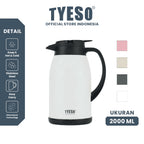 Tyeso TS-0102503 Haven home Vacuum Insulated Pot 2000ml Stainless Steel BPA FREE 68 Oz