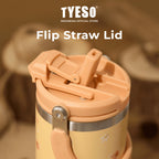 TYESO Botol Minum  Roam TS-01024 Tumbler Wildwood Petals 900ml 30 FL OZ - Stainless Steel Anti Bocor Sedotan Lipat Gagang Portable
