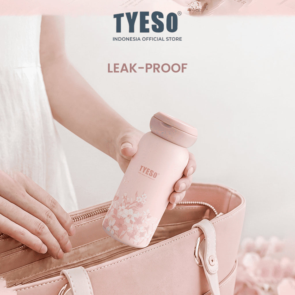 Tyeso Tumbler Mini 280ml Orbit Loop TS-01-02807 Botol Minum Stainless Steel Anti Bocor Tahan Panas Dingin Handle Lipat BPA Free