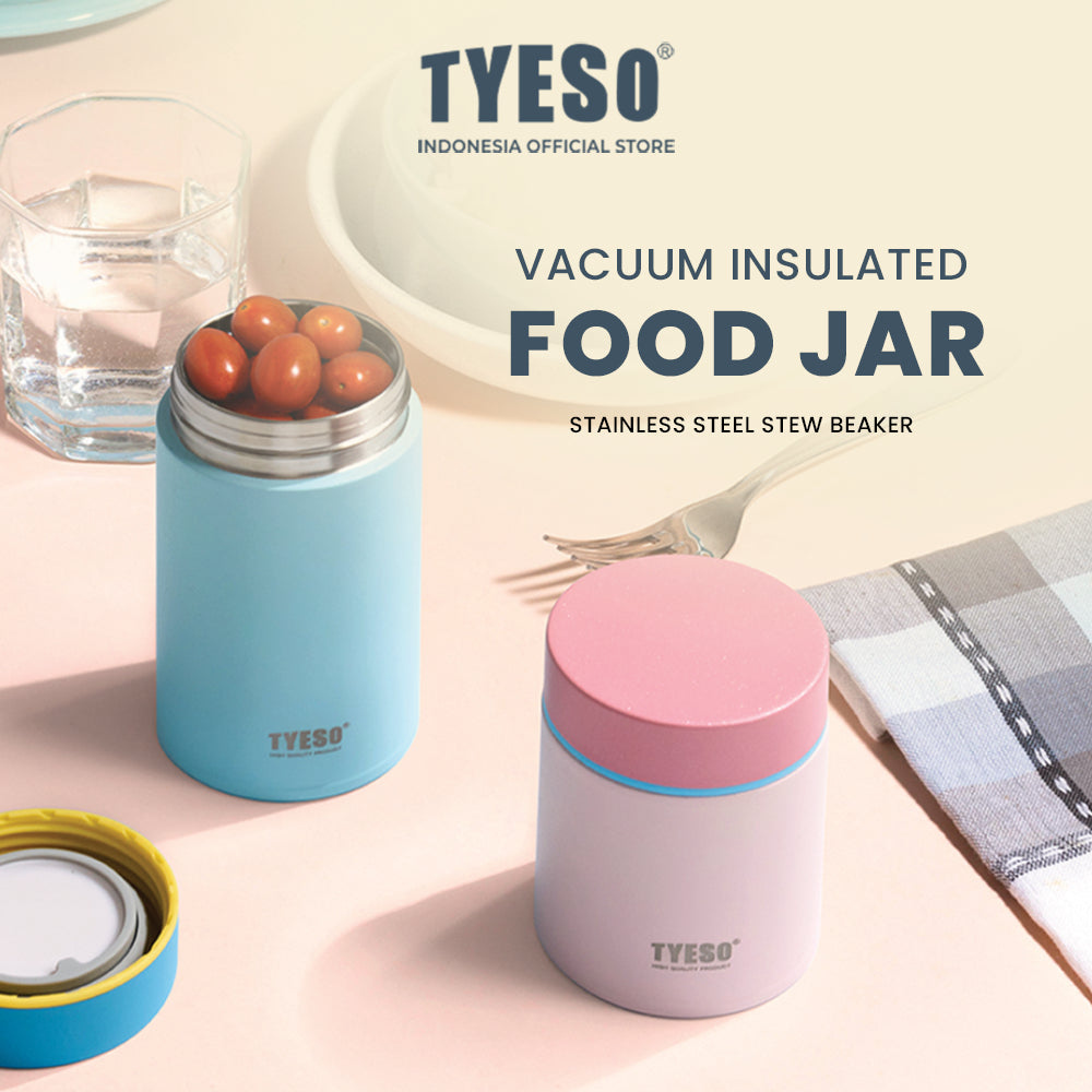 [Stainless Steel 316]  Tyeso Food Jar Termos Nasi Sup Bubur 260ML TS-01039 SUS 316 Tahan Panas Dingin 6 Jam BPA Free