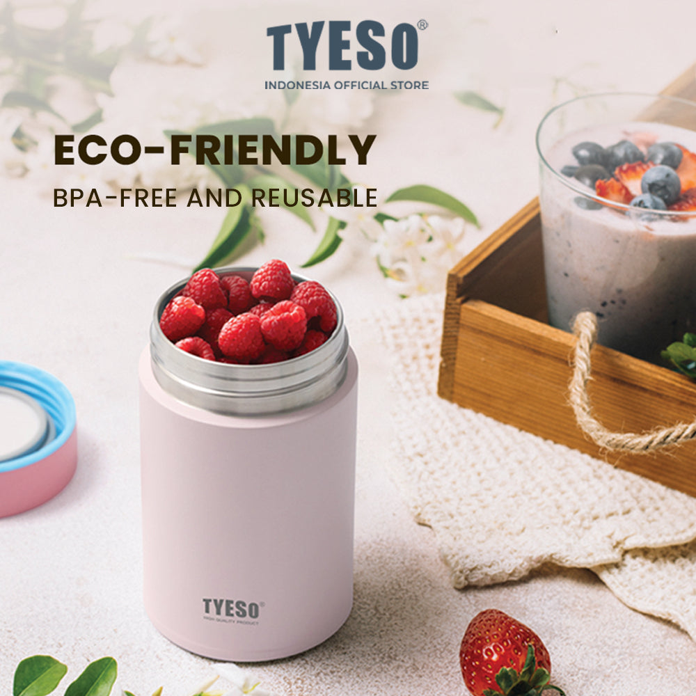 [SUS 316] Tyeso Food Jar Termos Nasi Sup Bubur Mini 200ML TS-01038 Bekal Makan Tahan Panas Dingin 12 Jam BPA Free