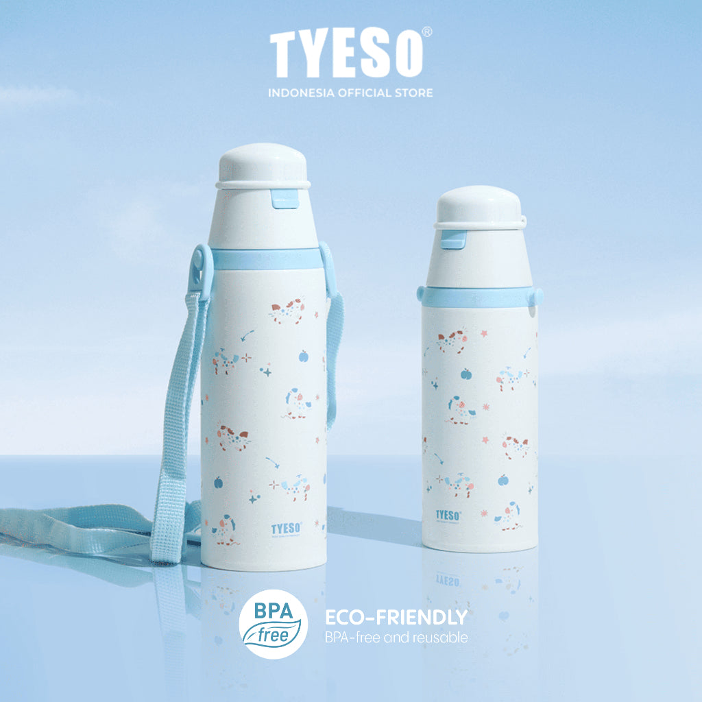 Tyeso TS-01-02804 Wonderland Vacum Insulated Kidz Bottle 470ml Stainless Steel BPA FREE 16 Oz