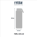 TYESO Botol Minum Mesa 710ml 24oz TS-8756C Wildwood Petals - Stainless Steel 304 Double Wall Vacuum Leakproof BPA Free