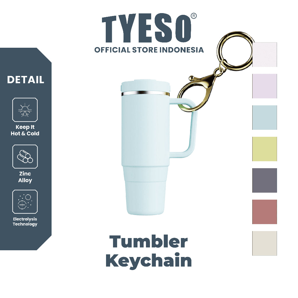 Tyeso Mini Aura Tumbler Keychain TS-8191 - Gantungan Kunci Botol Minum Mini Lucu