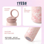 Tyeso Tumbler Mini 280ml Orbit Loop TS-01-02807 Botol Minum Stainless Steel Anti Bocor Tahan Panas Dingin Handle Lipat BPA Free