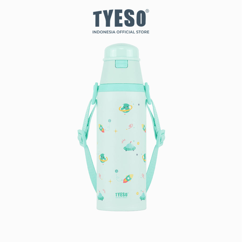 Tyeso TS-01-02805 Wonderland Vacum Insulated Kidz Bottle 600ml Stainless Steel BPA FREE 20 Oz